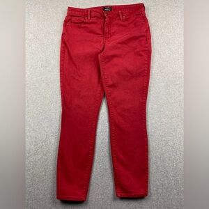 NYDY Not Your Daughter’s Jeans by Chico’s Red Denim Skinny Jeans Size 10